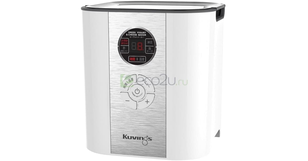 Йогуртница-ферментатор Kuvings KGC-621 с функцией сыроварки, Белая ...