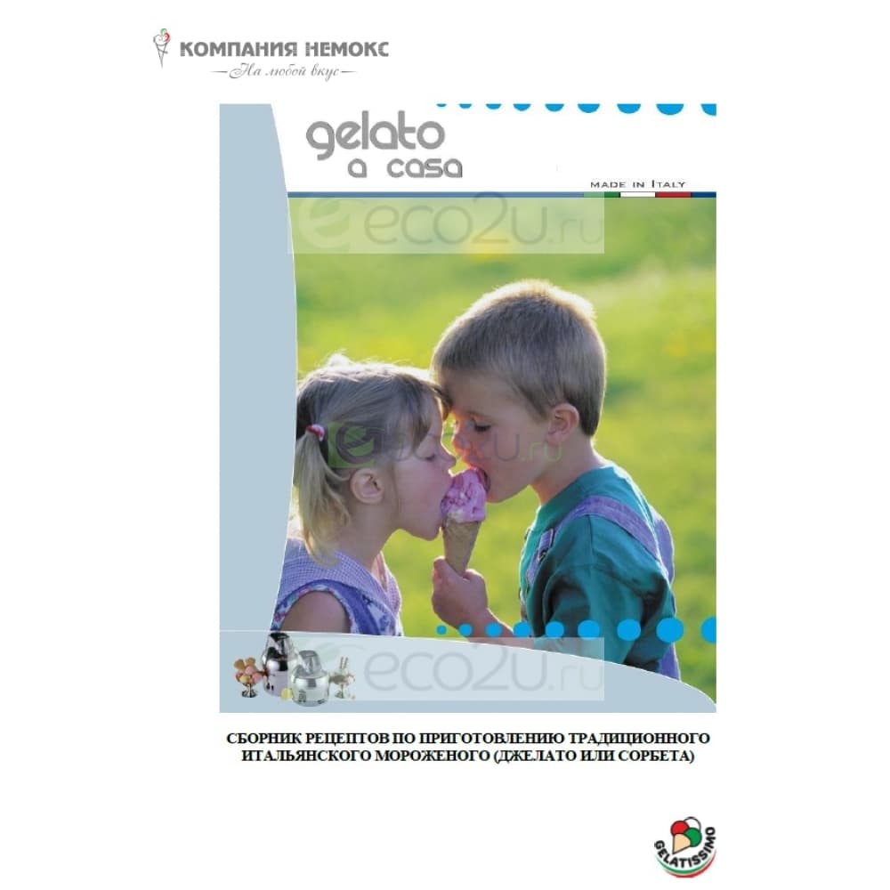 Цифровая книга "Сборник рецептов по приготовлению традиционного итальянского мороженого"